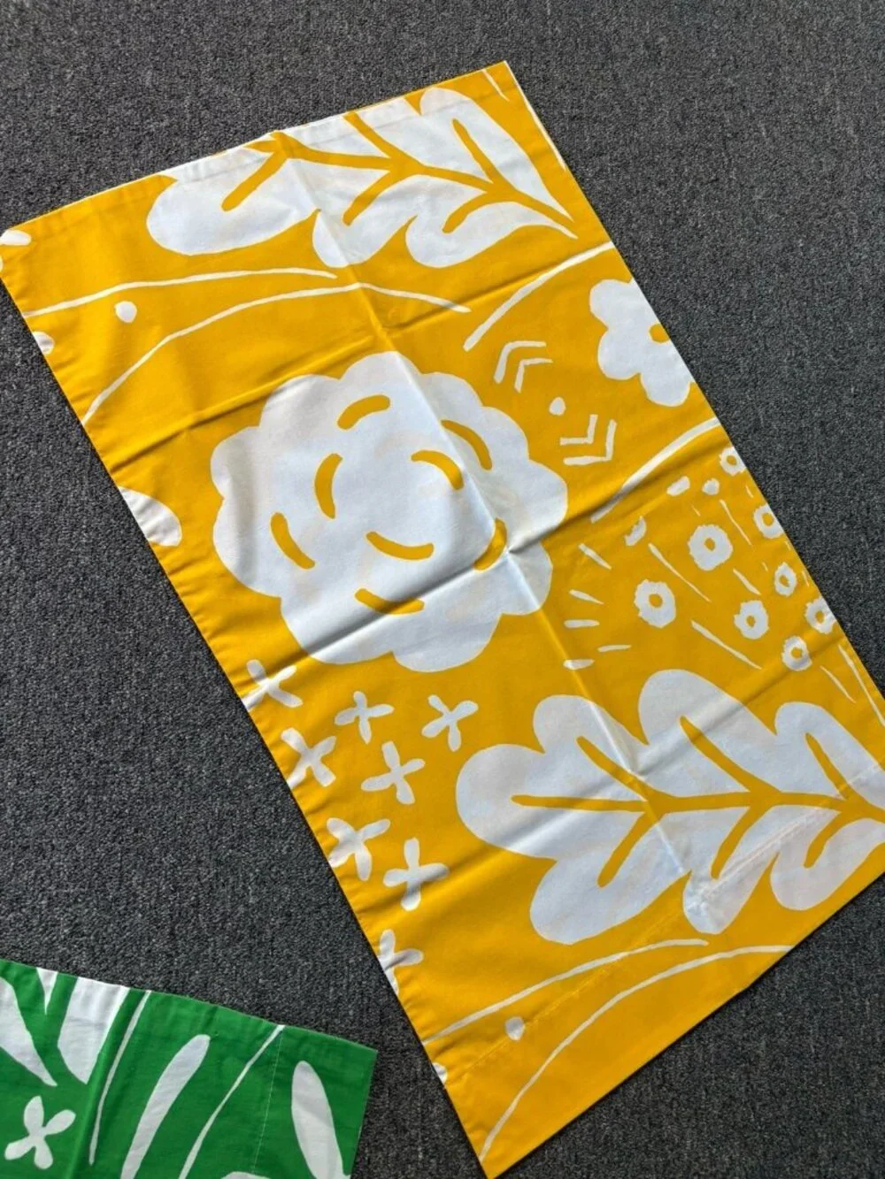 Vintage Set of 3 Standard Pillowcases made from Dan River MARIMEKKO Onni Sheets